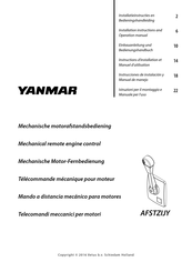 Yanmar AFSTZIJY Installation Instructions And Operation Manual