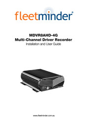 Fleetminder MDVR8AHD-4G Installation And User Manual