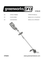 Greenworks Pro STB405 Operator's Manual