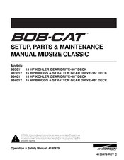 Jacobsen Bob-cat 934011 Setup, Parts & Maintenance Manual