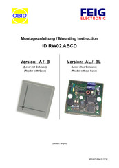 Feig Electronic OBID ID RW02.ABCD-AL Mounting Instruction