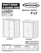 ShelterLogic Spacemaker PS53EU Owner's Manual And Assembly Manual