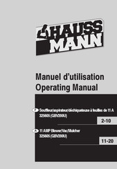 Haussmann 325605 Operating Manual