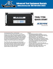 Ae Techron 7548 Quick Start