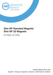 Advanced Bionics Slim HP CI-7524 Instructions For Use Manual