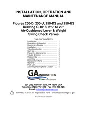 Vag Figures 250-D Installation, Operation And Maintenance Manual