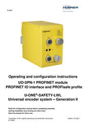 Hubner U-ONE-SAFETY-LWL Operating And Configuration Instructions