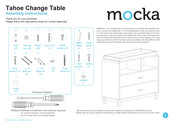 Mocka Tahoe Change Table Assembly Instructions Manual