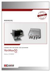 IBC control VariMax50 Manual