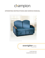 Champion Overnighter Loveseat 527 Series Operating Instructions And Service Manual