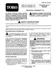 Toro Workman 07223-90001 Operator's, Set-Up, And Parts Catalog
