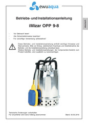 ewuaqua iMizar OPP 9-8 Installation And Operation Manual