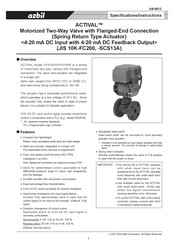 Azbil ACTIVAL VY519XK Specifications & Instructions