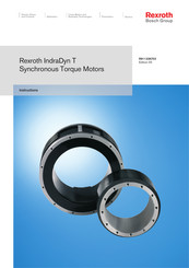 Bosch Rexroth IndraDyn T Instructions Manual