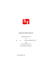 HF PU35 Owner's Manual