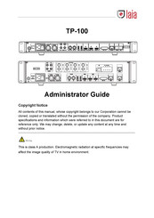 LAIA TP-100 Administrator's Manual