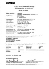 Siemens DELTA Reflex 5TC1 295 Manual