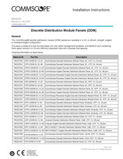 Commscope CPP-UDDM-SL-1U-24 Installation Instructions Manual