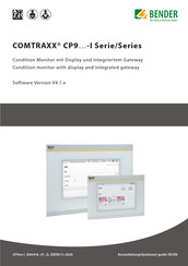 Bender COMTRAXX CP915-I Quick Start Manual
