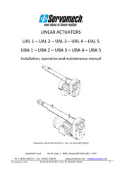 Servomech UBA 4 Installation, Operation And Maintenance Manual