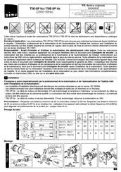 Simu T5E-SP Hz Original Instructions Manual