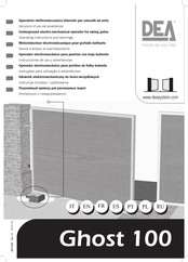 Dea Ghost 100 Series Operating Instructions And Warnings
