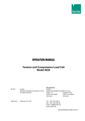 Burster 8524 Operation Manual