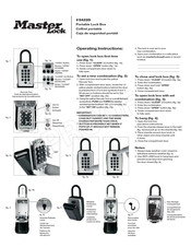 Master Lock master lock Operating Instructions
