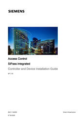Siemens SiPass integrated Controller And Device Installation Manual