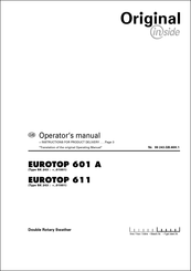 Pottinger EUROTOP 611 Operator's Manual