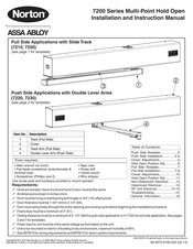 Assa Abloy Norton 7220 Installation And Instruction Manual
