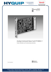 Mannesmann HYQUIP VT-SWKA-1 Commissioning Instructions