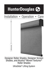 HunterDouglas Alustra Woven Textures Installation Operation Care