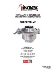 INOXPA 72700 Installation, Service And Maintenance Instructions