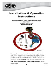 SMITH & LOVELESS STREAMLINE Installation & Operation Instructions