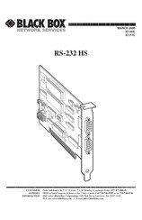 Black Box RS-232 HS User Manual