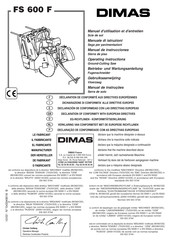 Dimas FS 600 F Operating Instructions Manual