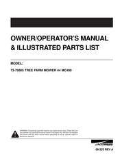 Textron JACOBSEN MC400 Owner/Operator's Manual & Illustrated Parts List