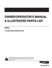 Textron 73-70694 Owner/Operator's Manual & Illustrated Parts List
