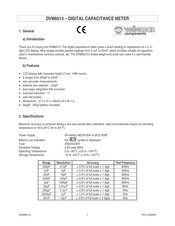 Velleman DVM6013 Manual