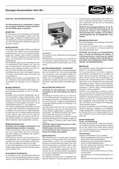 Helios BK Series Installation And Operating Instructions Manual