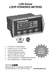 FlowLine LI25 Series Instruction Manual