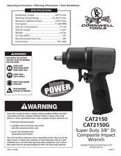 Cornwell Tools blue POWER CAT2150 Operating Instructions