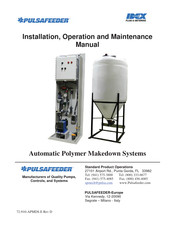 Pulsafeeder Automatic Polymer Makedown Systems Installation, Operation And Maintenance Manual