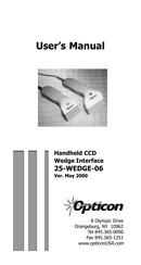 Opticon 25-WEDGE-06 User Manual