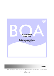 BOA 80001 Instruction Manual