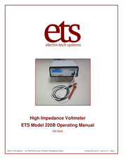 ETS 220B Operating Manual