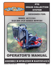 Bad Boy 48721201 Operator's Manual