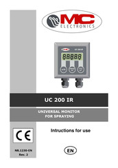MC Electronics UC 200 IR Instructions For Use Manual
