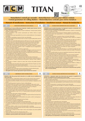 ACM TITANSAFETY 240/76 Installation Manual